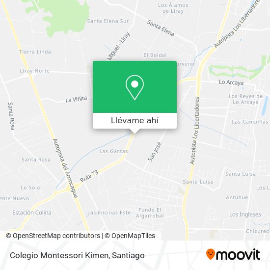 Mapa de Colegio Montessori Kimen