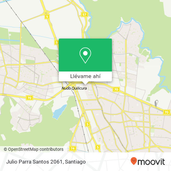 Mapa de Julio Parra Santos 2061