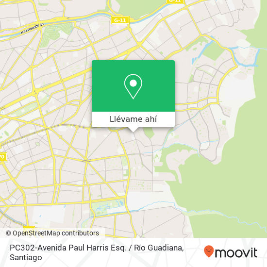 Mapa de PC302-Avenida Paul Harris Esq. / Río Guadiana