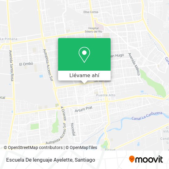 Mapa de Escuela De lenguaje Ayelette