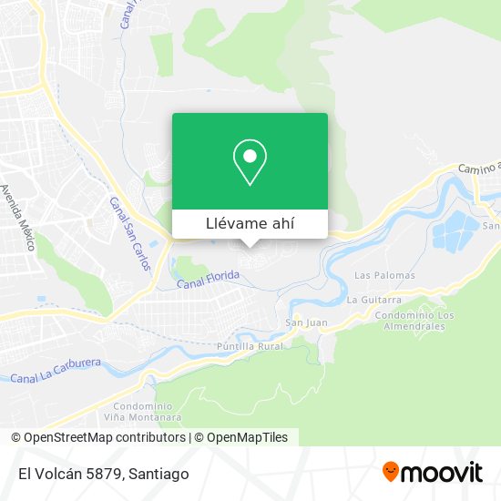 Mapa de El Volcán 5879
