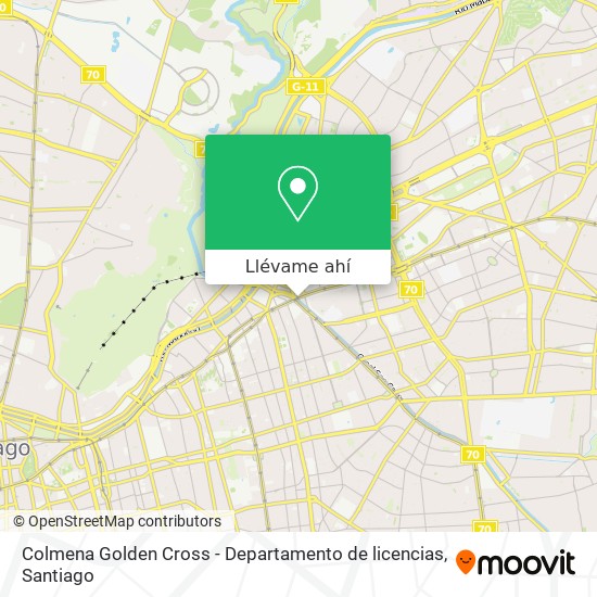 Mapa de Colmena Golden Cross - Departamento de licencias