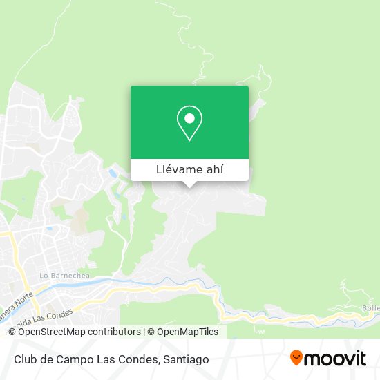 Mapa de Club de Campo Las Condes