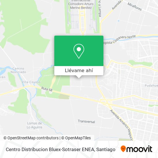 Mapa de Centro Distribucion Bluex-Sotraser ENEA