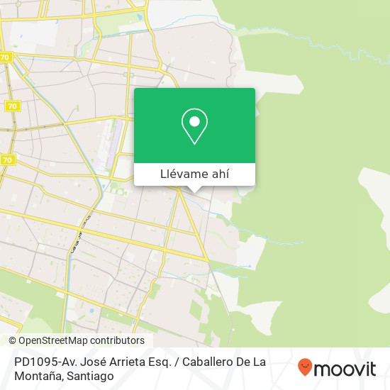 Mapa de PD1095-Av. José Arrieta Esq. / Caballero De La Montaña