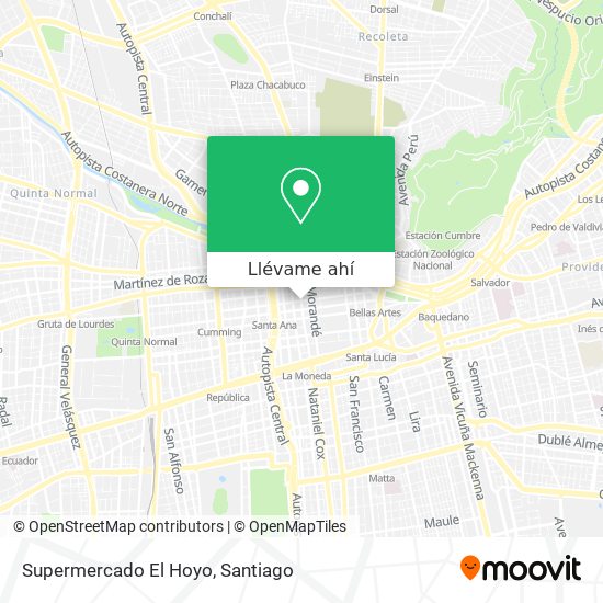 Mapa de Supermercado El Hoyo