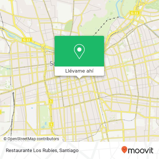 Mapa de Restaurante Los Rubíes