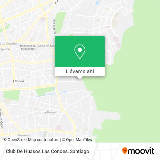 Mapa de Club De Huasos Las Condes