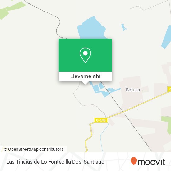 Mapa de Las Tinajas de Lo Fontecilla Dos
