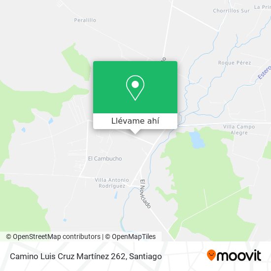 Mapa de Camino Luis Cruz Martínez 262