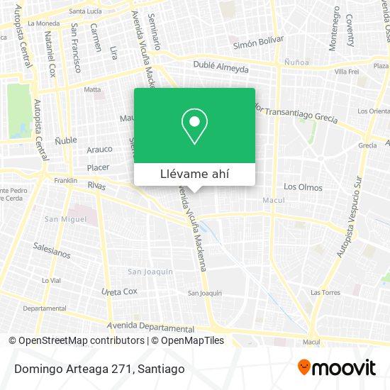 Mapa de Domingo Arteaga 271