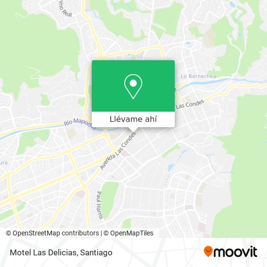 Mapa de Motel Las Delicias