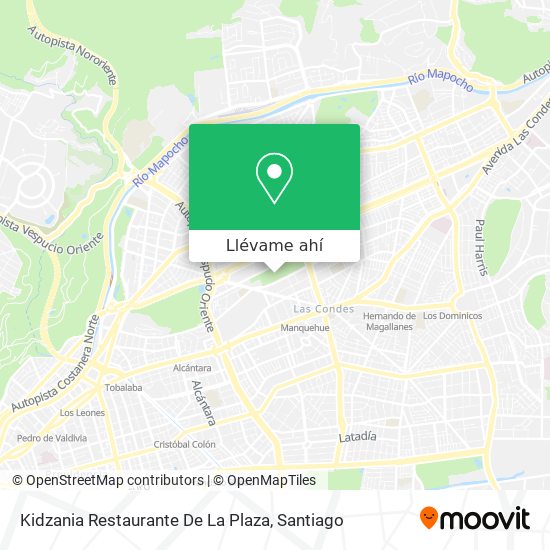 Mapa de Kidzania Restaurante De La Plaza