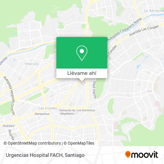 Mapa de Urgencias Hospital FACH