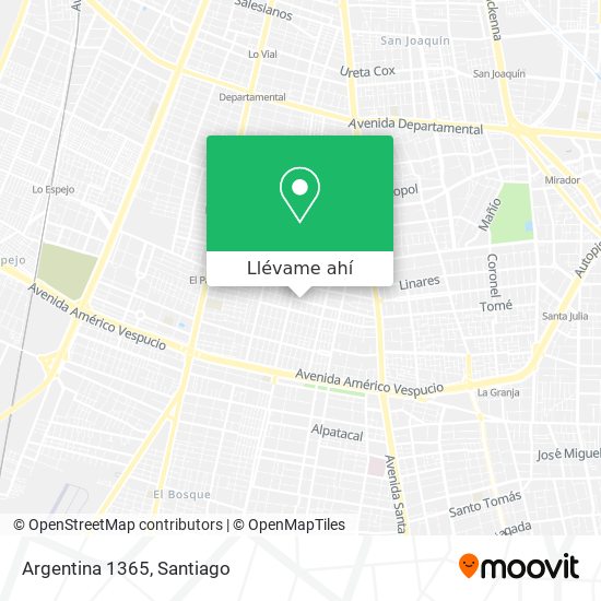 Mapa de Argentina 1365