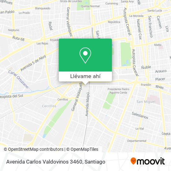 Mapa de Avenida Carlos Valdovinos 3460