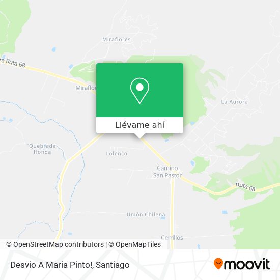 Mapa de Desvio A Maria Pinto!