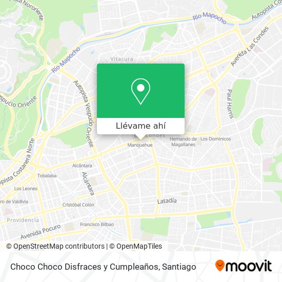 Mapa de Choco Choco Disfraces y Cumpleaños