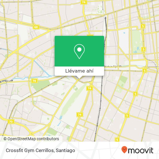 Mapa de Crossfit Gym Cerrillos
