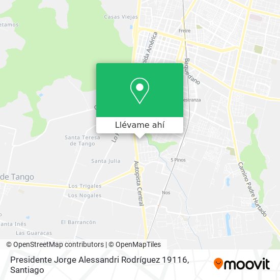 Mapa de Presidente Jorge Alessandri Rodríguez 19116