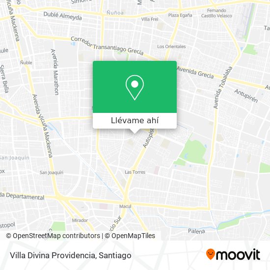 Mapa de Villa Divina Providencia