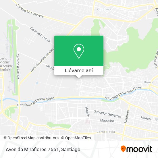 Mapa de Avenida Miraflores 7651