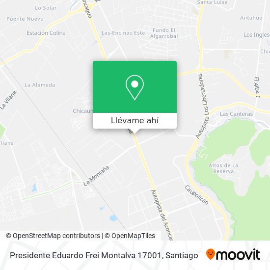 Mapa de Presidente Eduardo Frei Montalva 17001