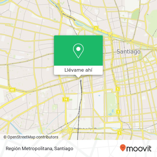 Mapa de Región Metropolitana