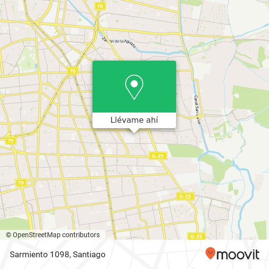 Mapa de Sarmiento 1098