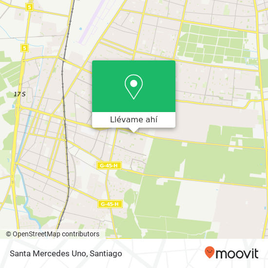 Mapa de Santa Mercedes Uno
