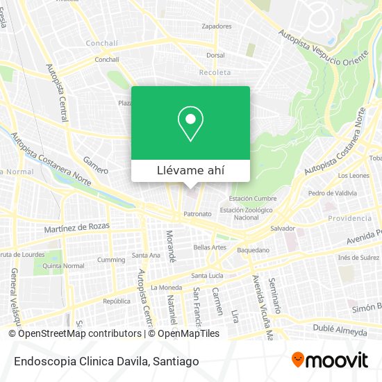 Mapa de Endoscopia Clinica Davila