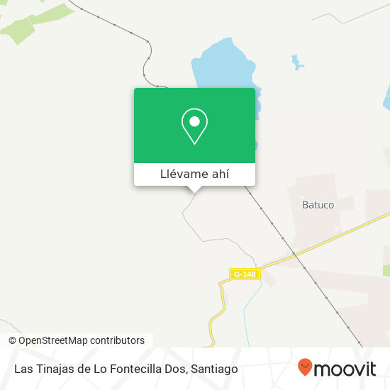 Mapa de Las Tinajas de Lo Fontecilla Dos