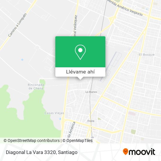 Mapa de Diagonal La Vara 3320