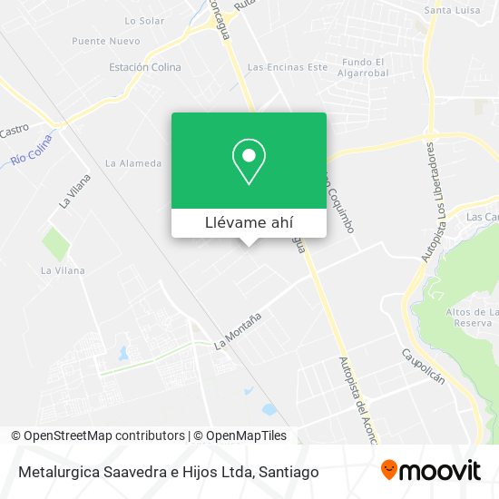 Mapa de Metalurgica Saavedra e Hijos Ltda