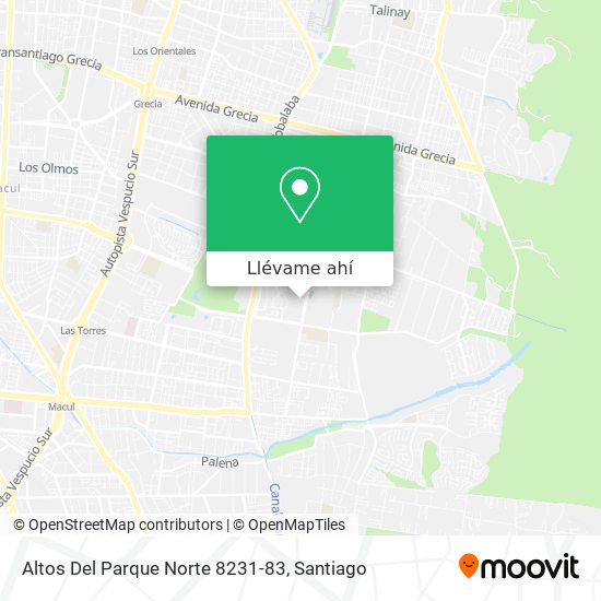 Mapa de Altos Del Parque Norte 8231-83