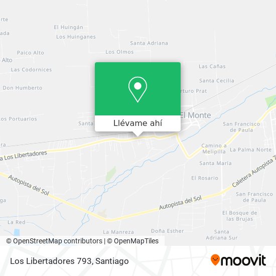 Mapa de Los Libertadores 793