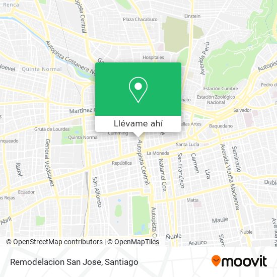 Mapa de Remodelacion San Jose