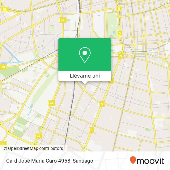 Mapa de Card José María Caro 4958
