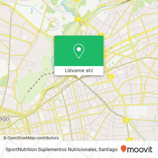 Mapa de SportNutrition Suplementos Nutricionales