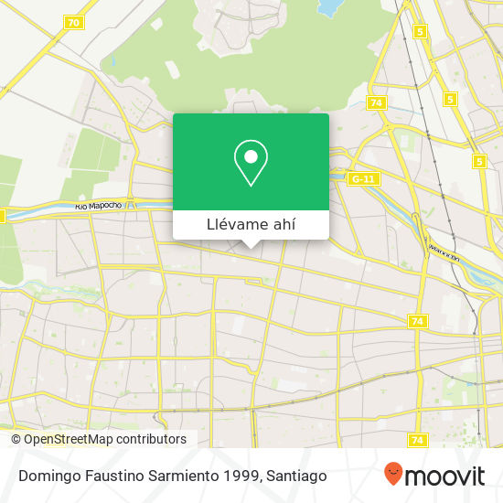 Mapa de Domingo Faustino Sarmiento 1999