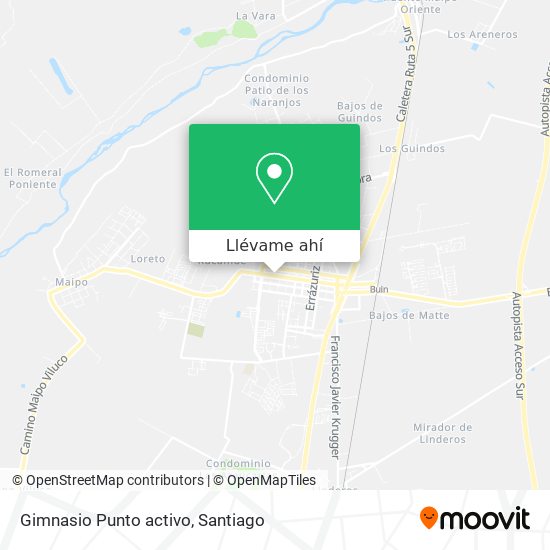 Mapa de Gimnasio Punto activo