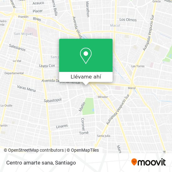 Mapa de Centro amarte sana