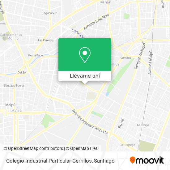Mapa de Colegio Industrial Particular Cerrillos