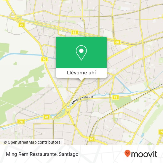 Mapa de Ming Rem Restaurante