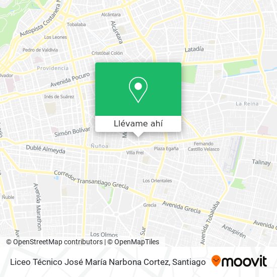 Mapa de Liceo Técnico José María Narbona Cortez