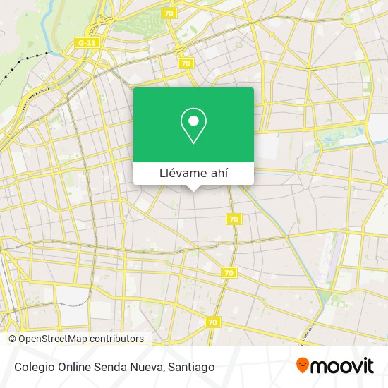 Mapa de Colegio Online Senda Nueva