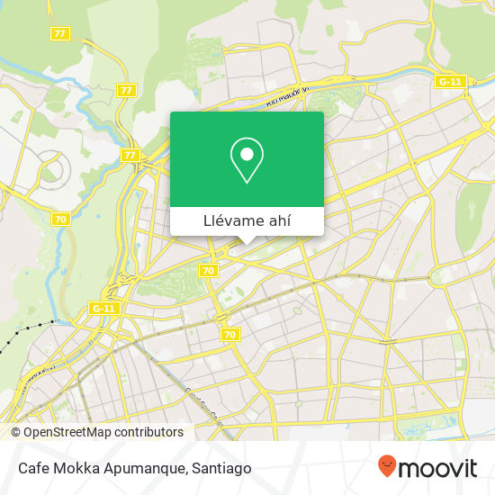 Mapa de Cafe Mokka Apumanque
