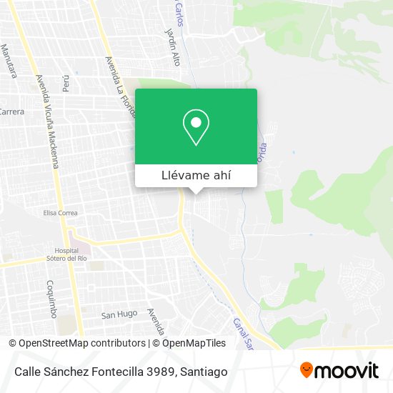 Mapa de Calle Sánchez Fontecilla 3989