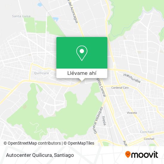 Mapa de Autocenter Quilicura