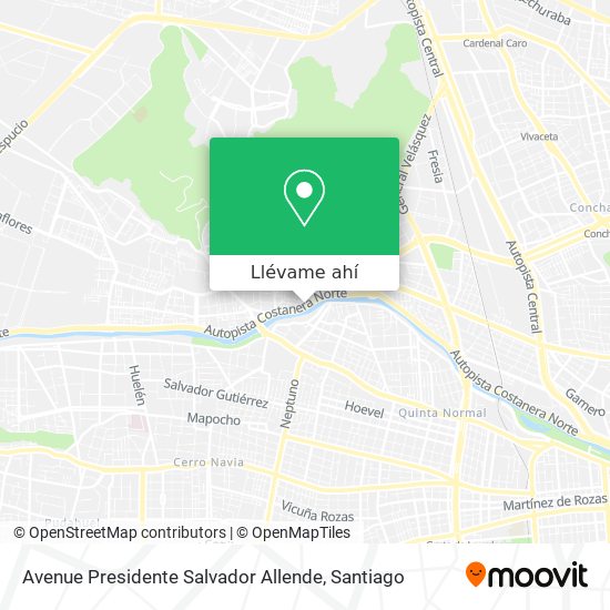 Mapa de Avenue Presidente Salvador Allende